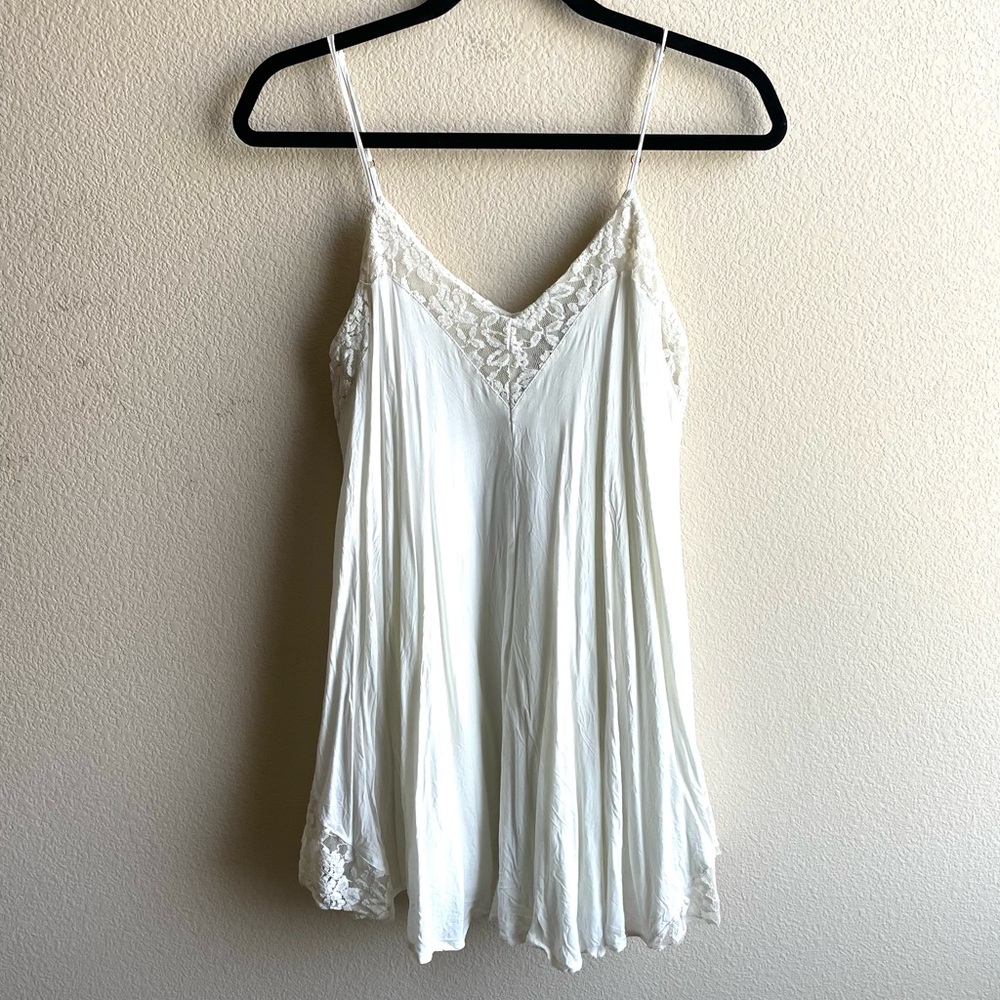 Forever 21 White Lace Slip Dress